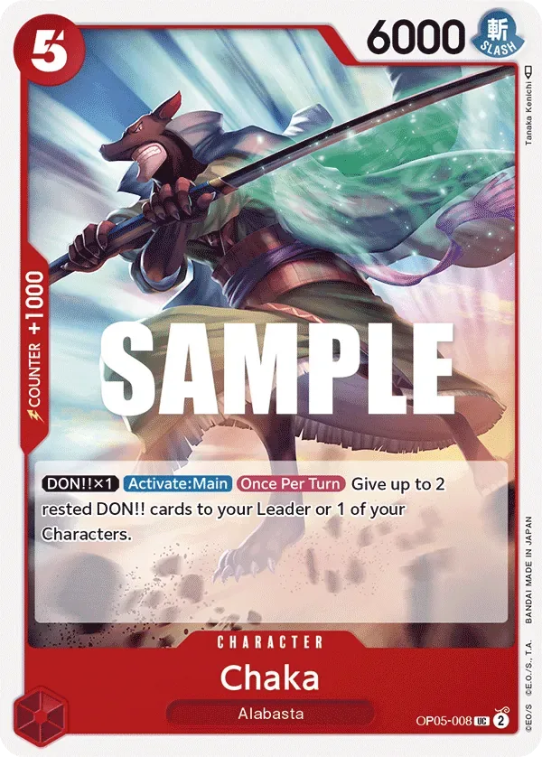 Chaka #OP05-008 Awakening of the New Era One Piece card