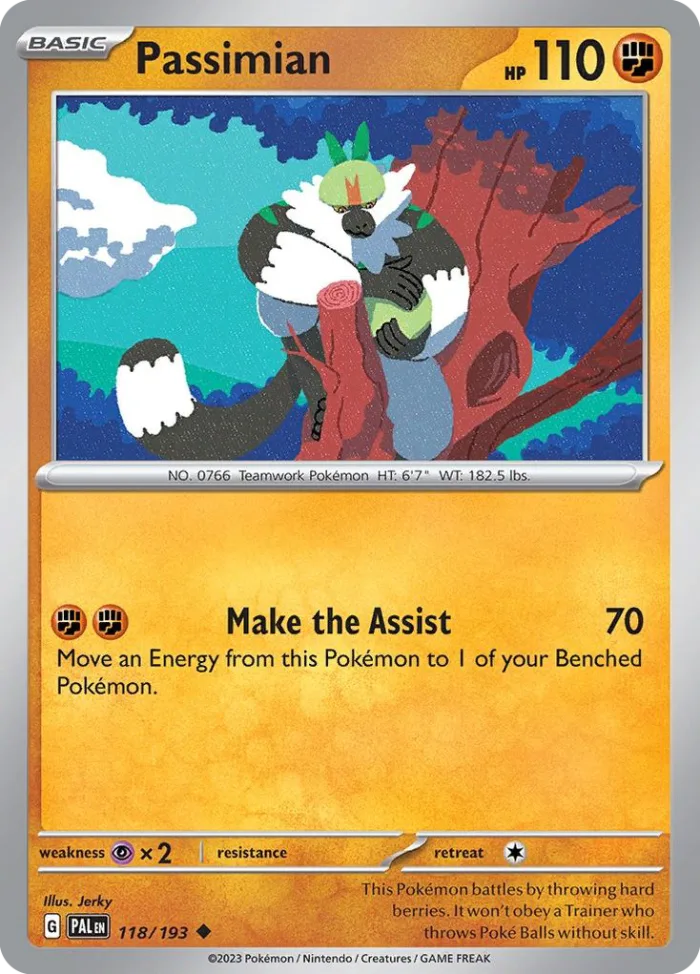 Passimian #118 Paldea Evolved Pokemon card