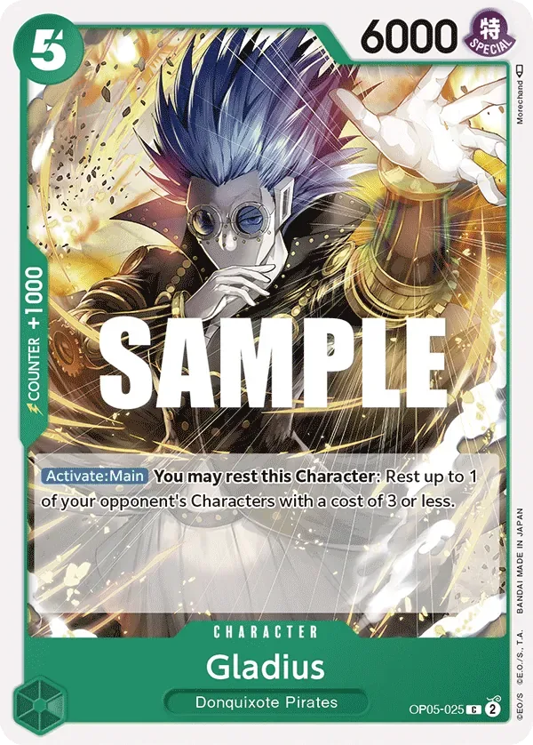 Gladius #OP05-025 Awakening of the New Era One Piece card