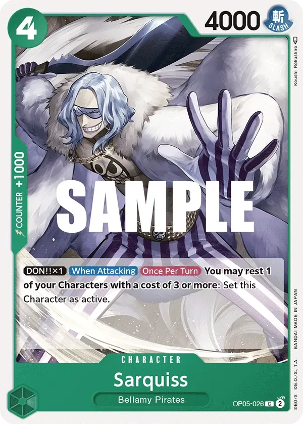 Sarquiss #OP05-026 Awakening of the New Era One Piece card