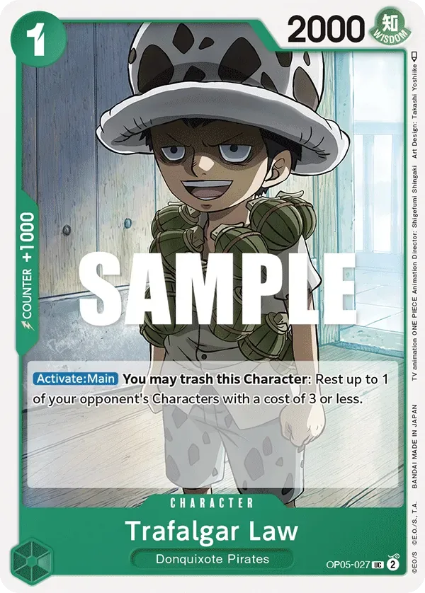 Trafalgar Law #OP05-027 Awakening of the New Era One Piece card
