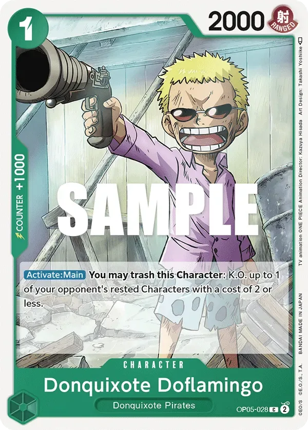 Donquixote Doflamingo #OP05-028 Awakening of the New Era One Piece card