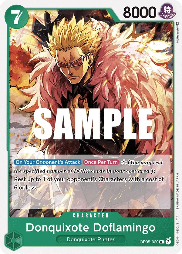 Donquixote Doflamingo #OP05-029 Awakening of the New Era One Piece card
