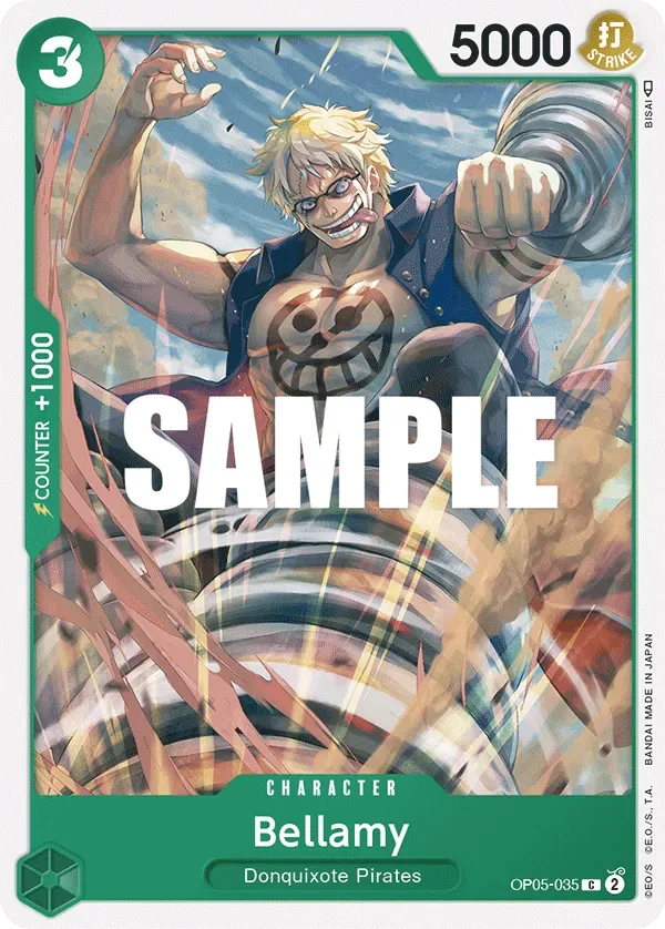 Bellamy #OP05-035 Awakening of the New Era One Piece card