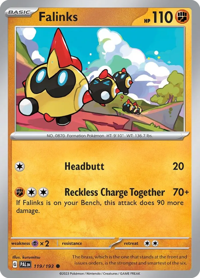 Falinks #119 Paldea Evolved Pokemon card