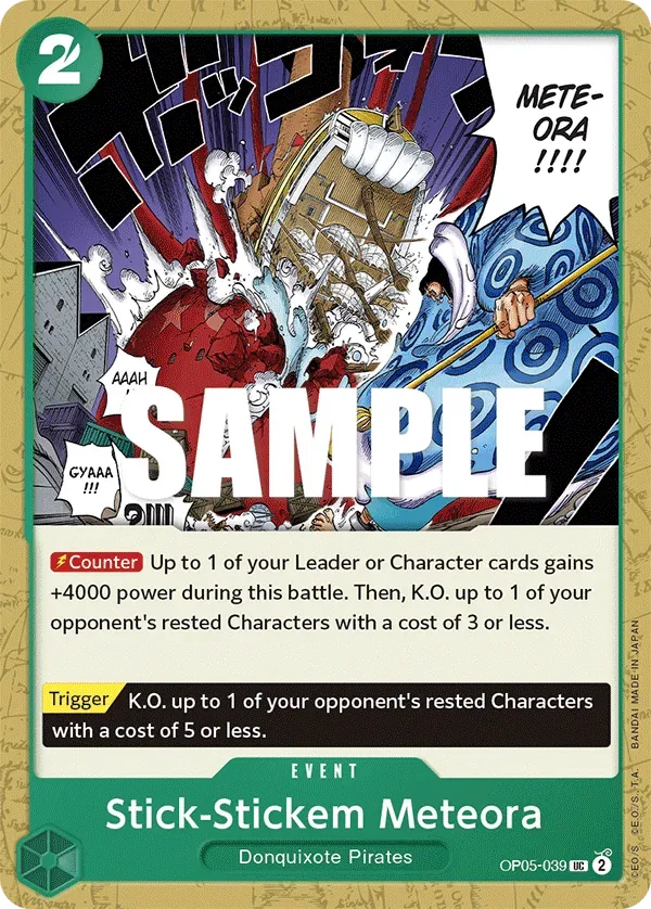 Stick-Stickem Meteora #OP05-039 Awakening of the New Era One Piece card