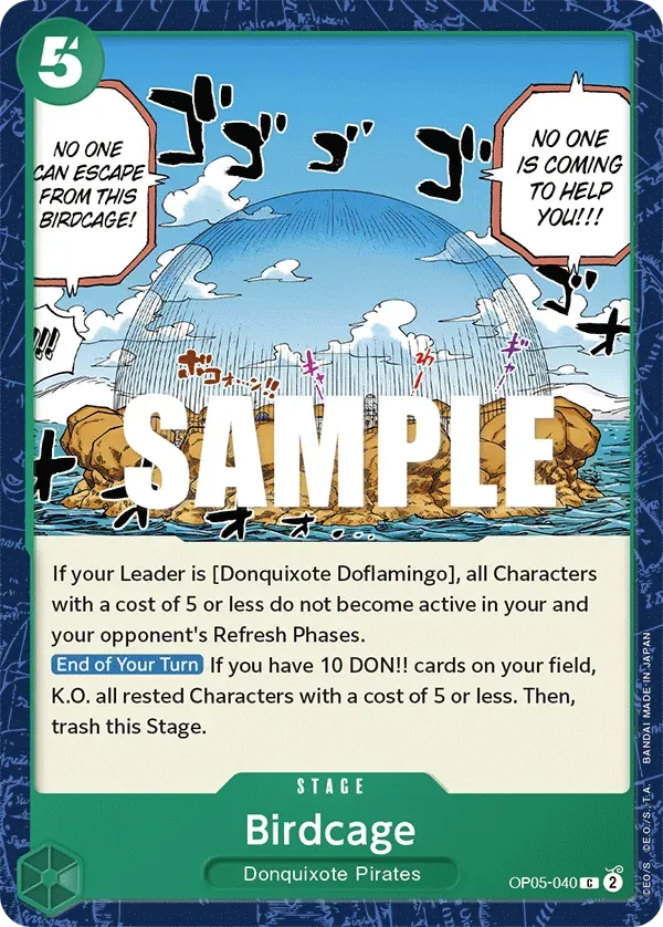 Birdcage #OP05-040 Awakening of the New Era One Piece card