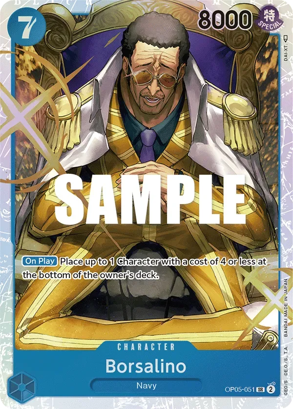Borsalino #OP05-051 Awakening of the New Era One Piece card