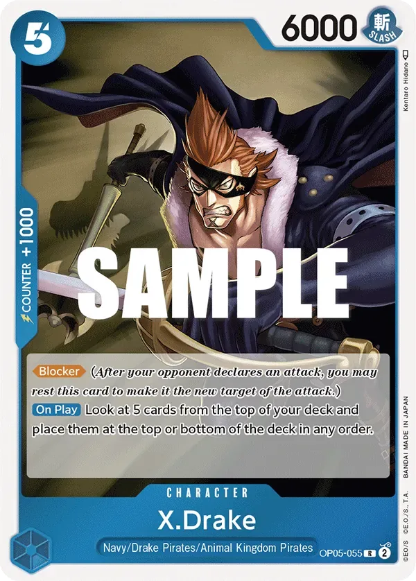 X.Drake #OP05-055 Awakening of the New Era One Piece card