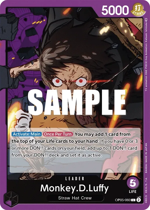 Monkey.D.Luffy #OP05-060 Awakening of the New Era One Piece card