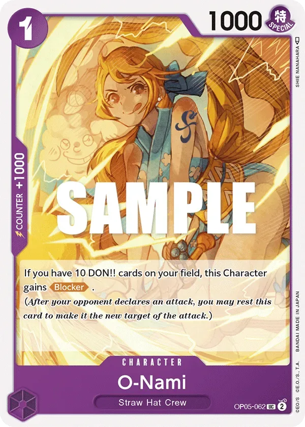 O-Nami #OP05-062 Awakening of the New Era One Piece card