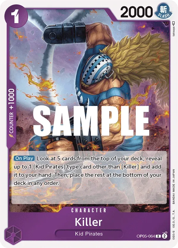 Killer #OP05-064 Awakening of the New Era One Piece card