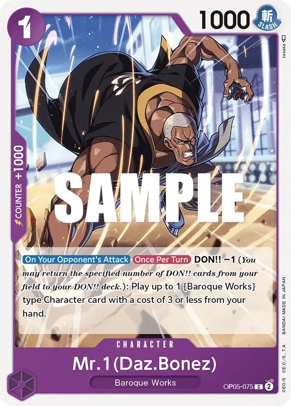 Mr.1(Daz.Bonez) #OP05-075 Awakening of the New Era One Piece card