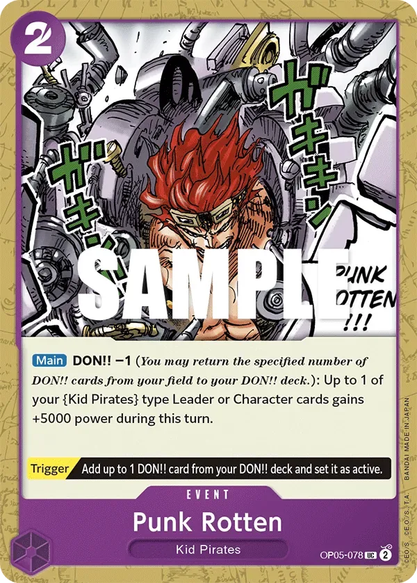 Punk Rotten #OP05-078 Awakening of the New Era One Piece card
