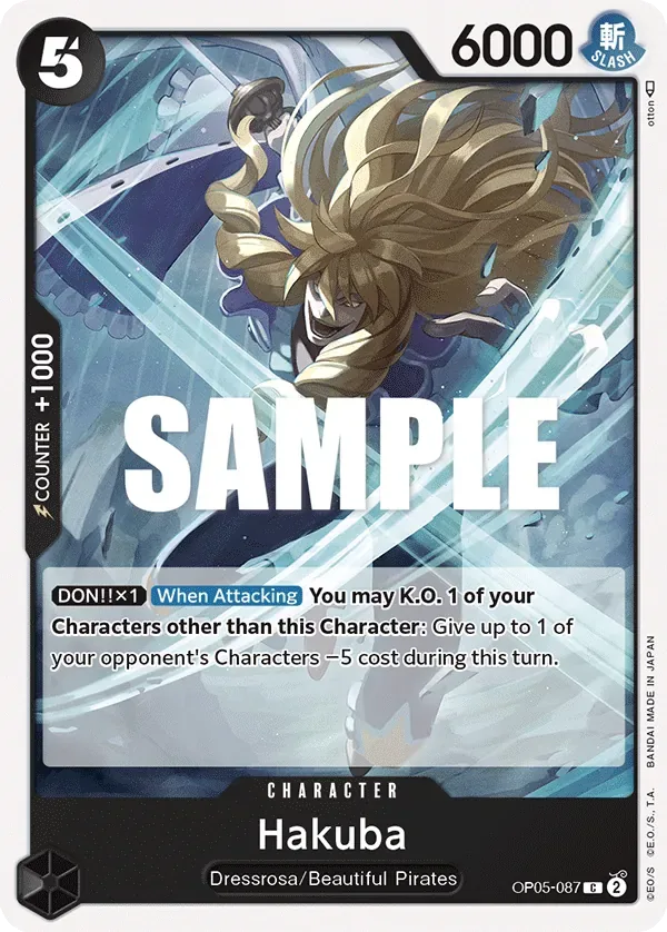 Hakuba #OP05-087 Awakening of the New Era One Piece card