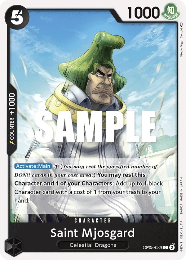 Saint Mjosgard #OP05-089 Awakening of the New Era One Piece card