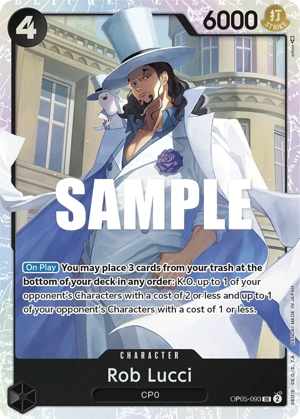 Rob Lucci #OP05-093 Awakening of the New Era One Piece card
