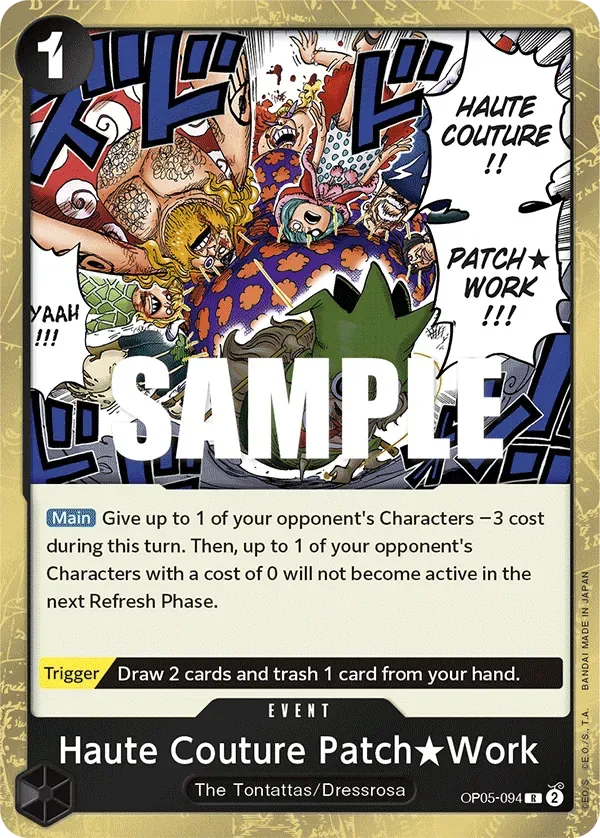 Haute Couture Patch★Work #OP05-094 Awakening of the New Era One Piece card