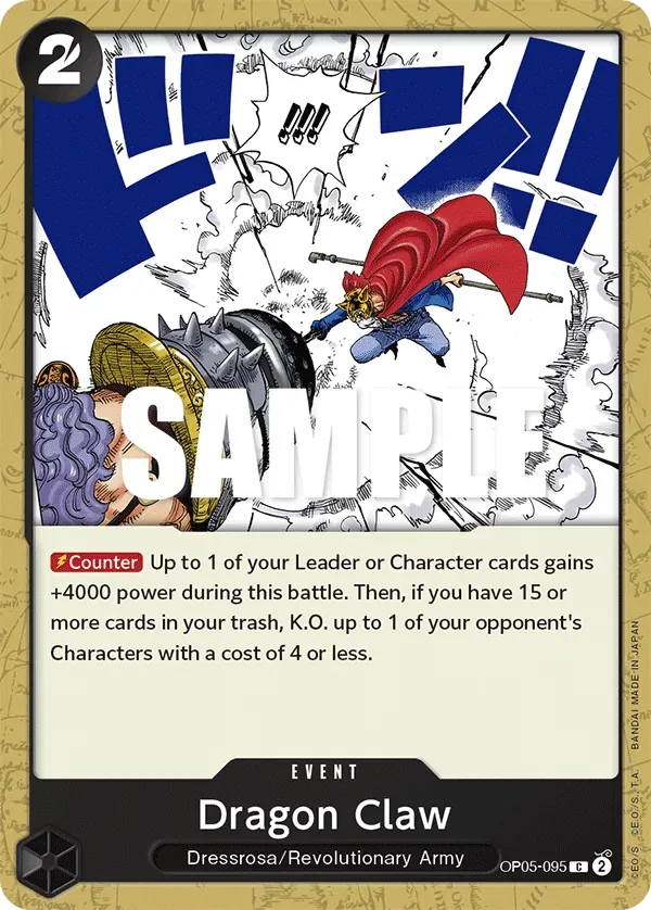 Dragon Claw #OP05-095 Awakening of the New Era One Piece card