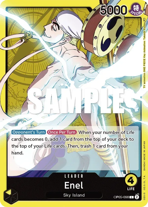 Enel #OP05-098 Awakening of the New Era One Piece card