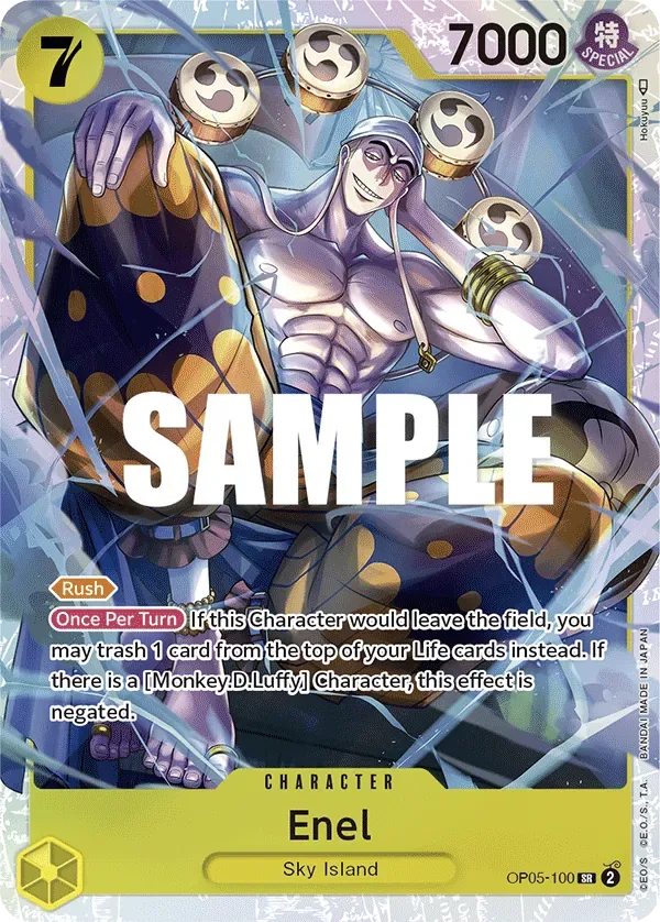 Enel #OP05-100 Awakening of the New Era One Piece card