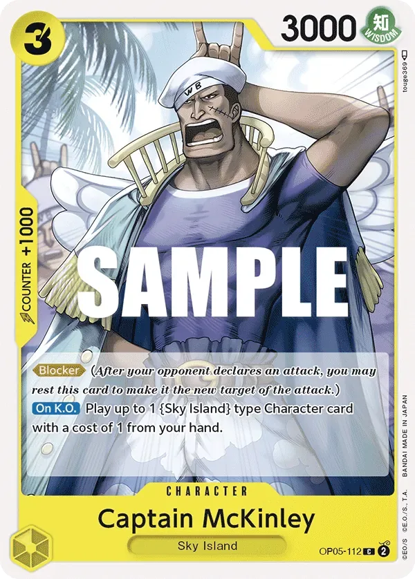 Captain McKinley #OP05-112 Awakening of the New Era One Piece card