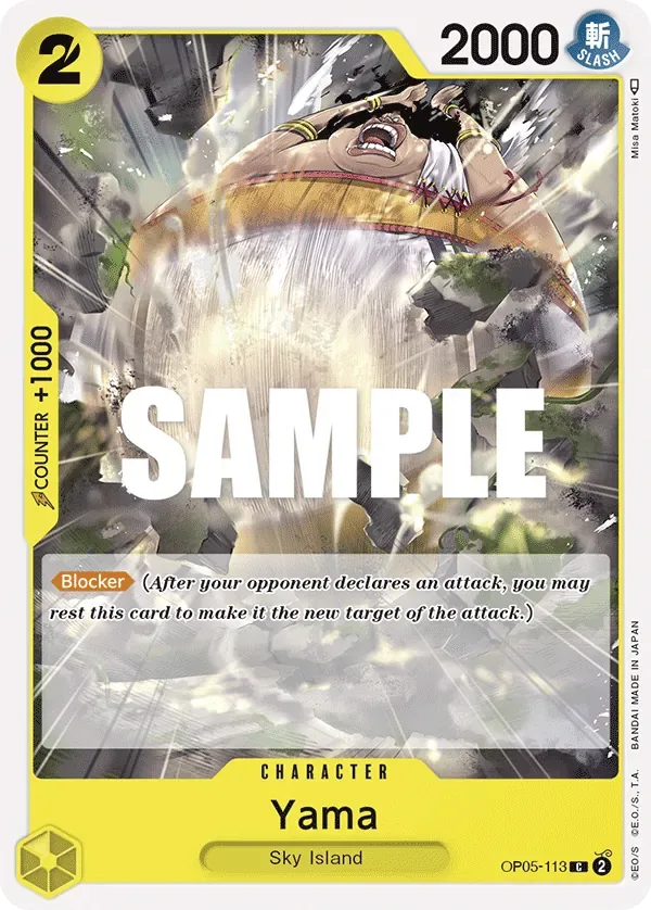Yama #OP05-113 Awakening of the New Era One Piece card