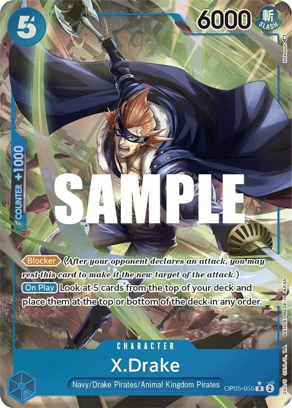 X.Drake #OP05-055 Awakening of the New Era One Piece card