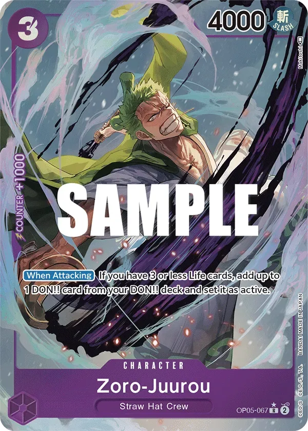 Zoro-Juurou #OP05-067 Awakening of the New Era One Piece card