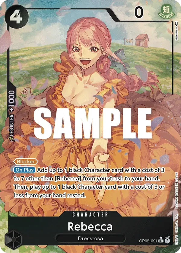 Rebecca #OP05-091 Awakening of the New Era One Piece card