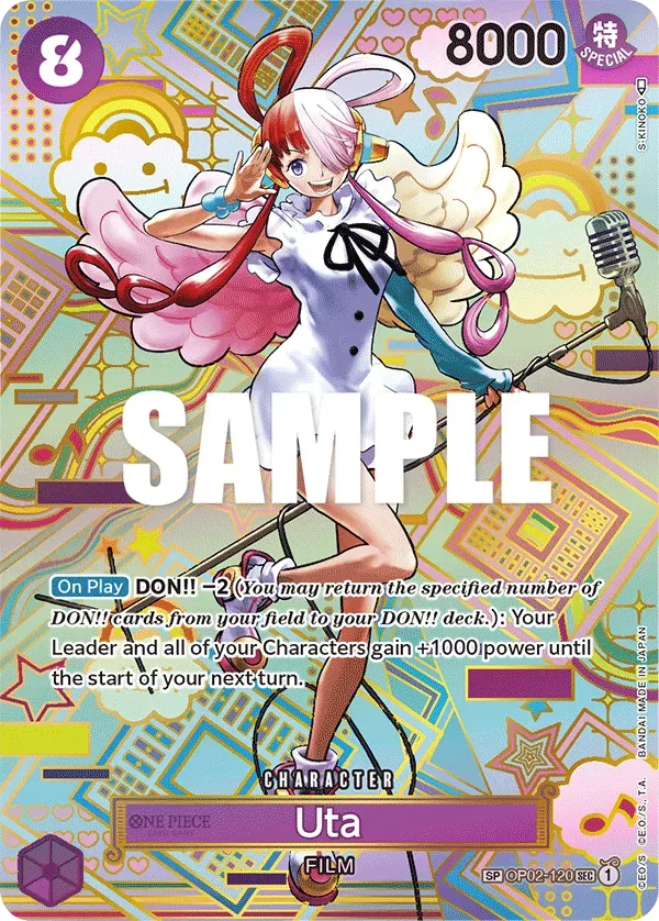 Uta #OP02-120 Awakening of the New Era One Piece card