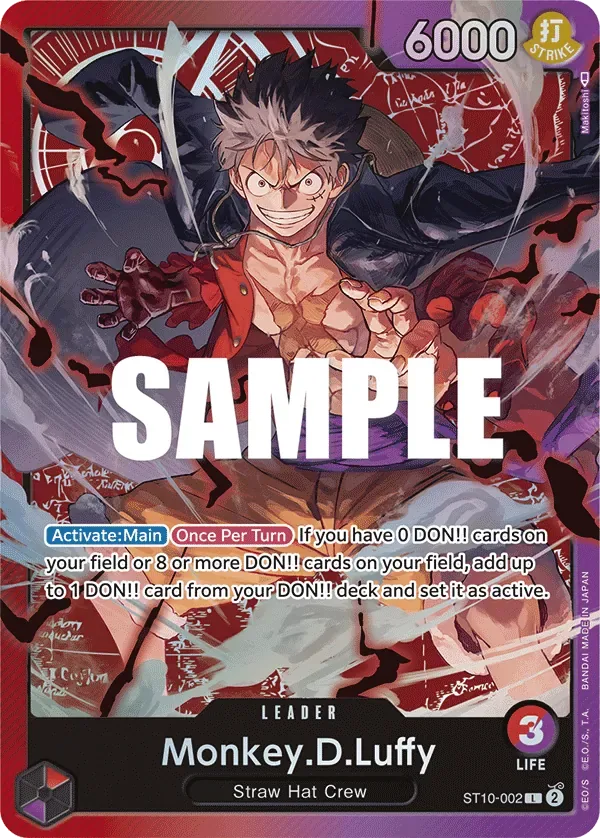 Monkey.D.Luffy #ST10-002 Ultra Deck: The Three Captains One Piece card