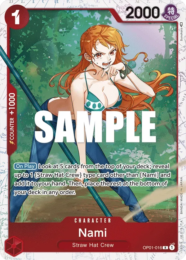 Nami #OP01-016 Ultra Deck: The Three Captains One Piece card