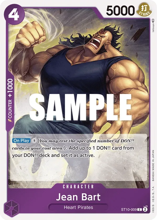 Jean Bart #ST10-009 Ultra Deck: The Three Captains One Piece card