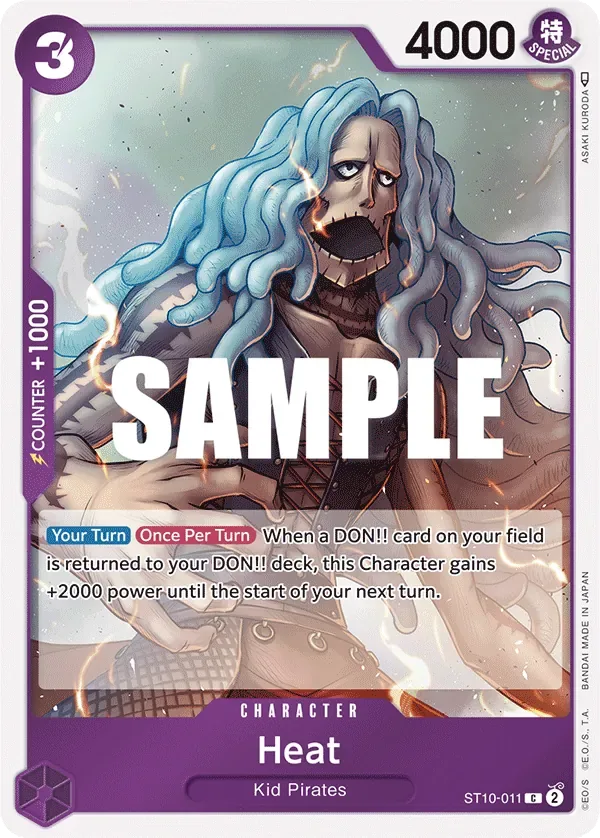 Heat #ST10-011 Ultra Deck: The Three Captains One Piece card