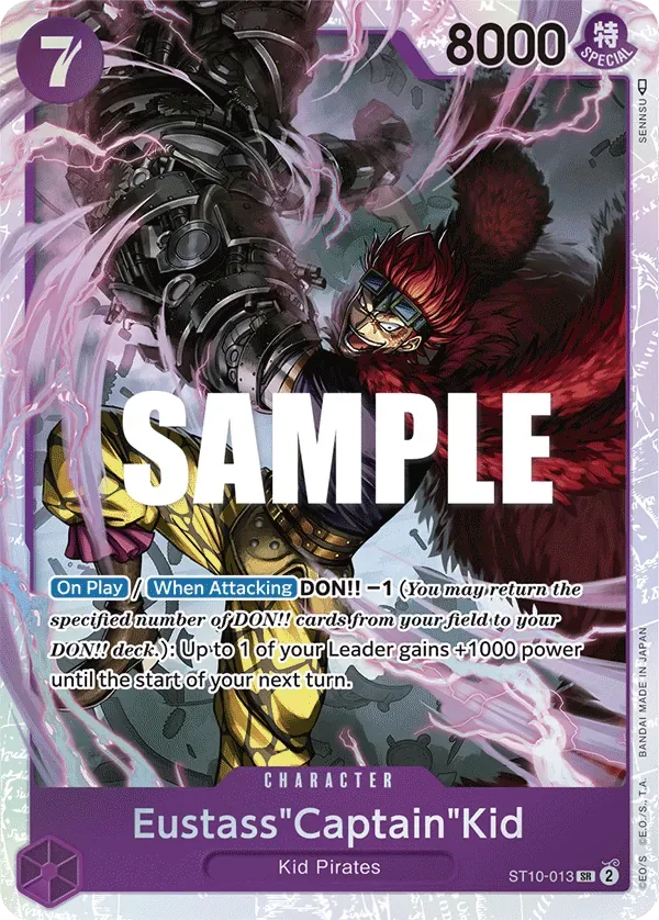 Eustass"Captain"Kid #ST10-013 Ultra Deck: The Three Captains One Piece card