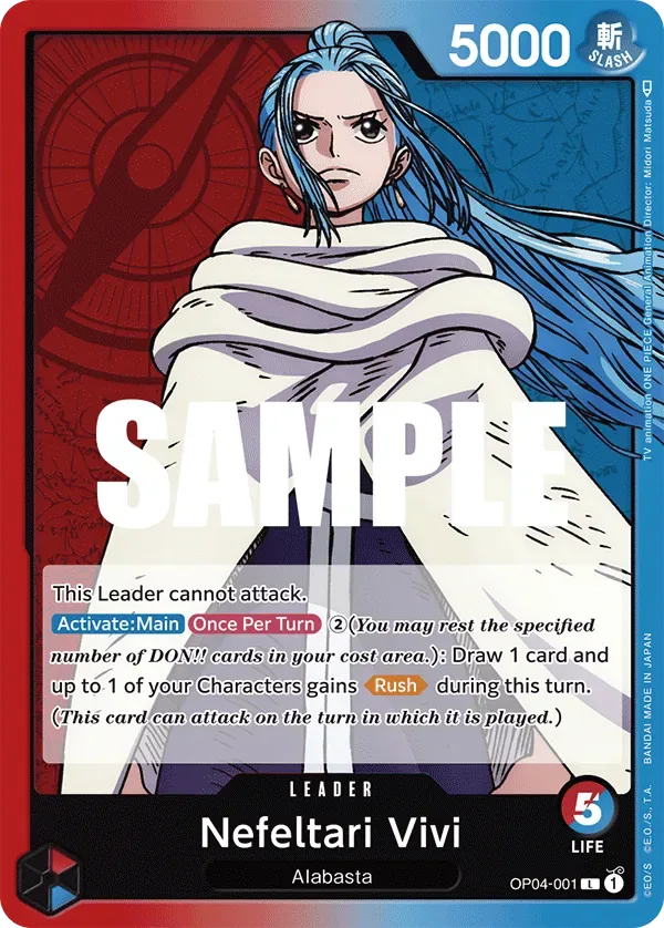 Nefeltari Vivi #OP04-001 Kingdoms of Intrigue One Piece card