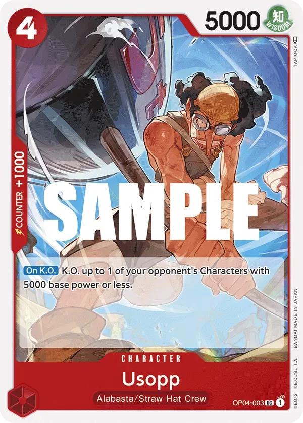 Usopp #OP04-003 Kingdoms of Intrigue One Piece card