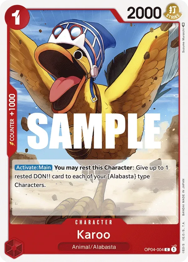 Karoo #OP04-004 Kingdoms of Intrigue One Piece card