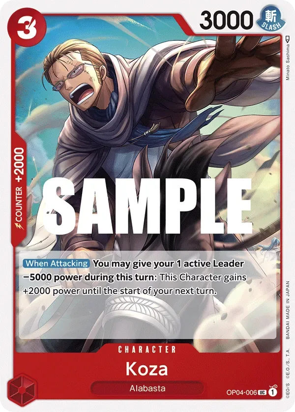 Koza #OP04-006 Kingdoms of Intrigue One Piece card