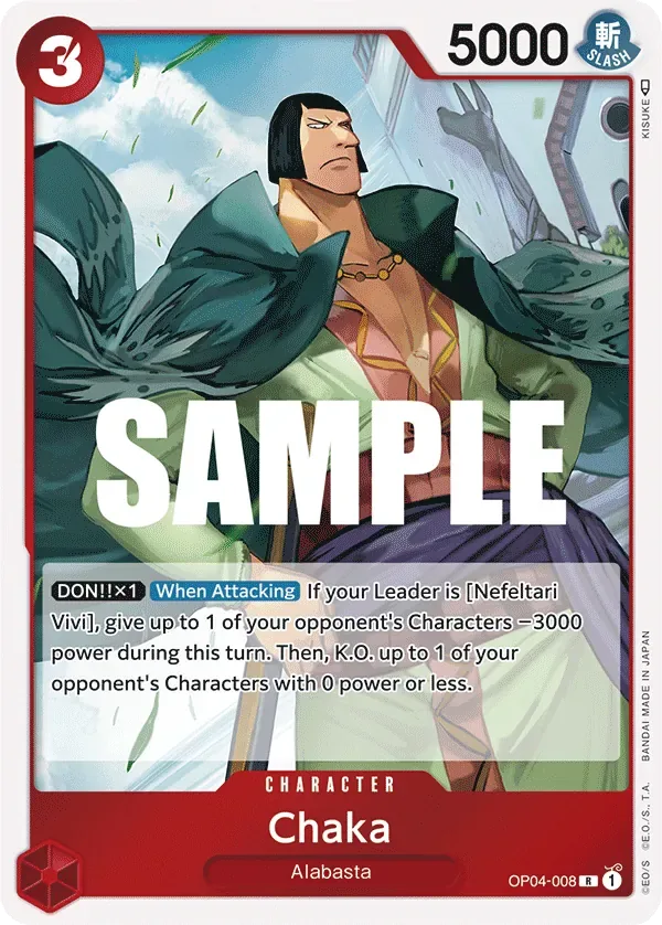 Chaka #OP04-008 Kingdoms of Intrigue One Piece card