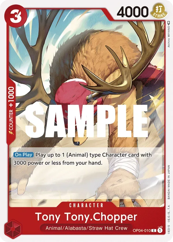 Tony Tony.Chopper #OP04-010 Kingdoms of Intrigue One Piece card