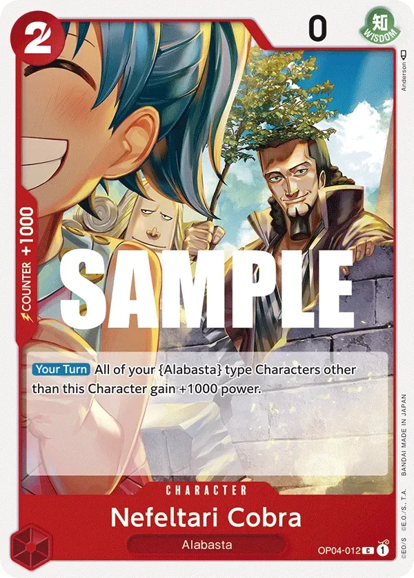 Nefeltari Cobra #OP04-012 Kingdoms of Intrigue One Piece card