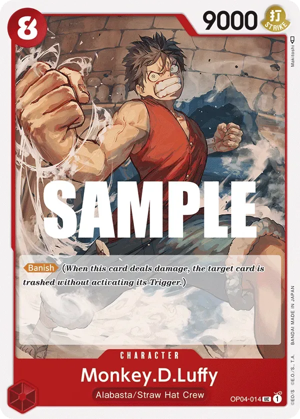 Monkey.D.Luffy #OP04-014 Kingdoms of Intrigue One Piece card