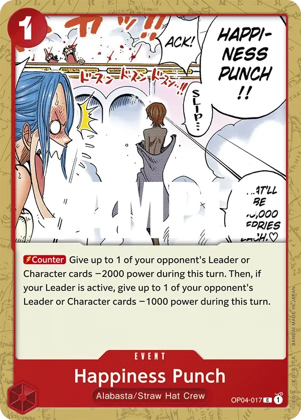 Happiness Punch #OP04-017 Kingdoms of Intrigue One Piece card