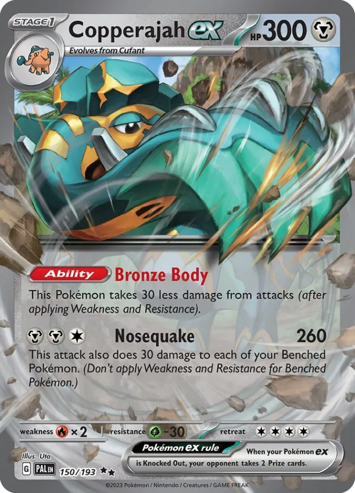 Copperajah ex #150 Paldea Evolved Pokemon card
