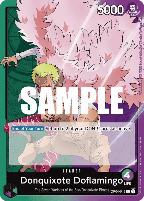 Donquixote Doflamingo #OP04-019 Kingdoms of Intrigue One Piece card