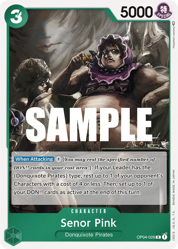 Senor Pink #OP04-026 Kingdoms of Intrigue One Piece card