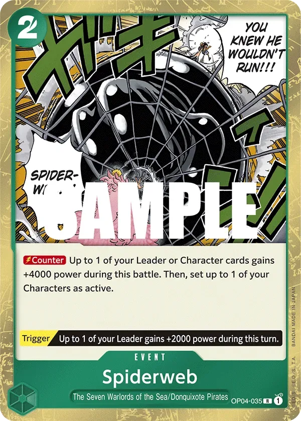 Spiderweb #OP04-035 Kingdoms of Intrigue One Piece card