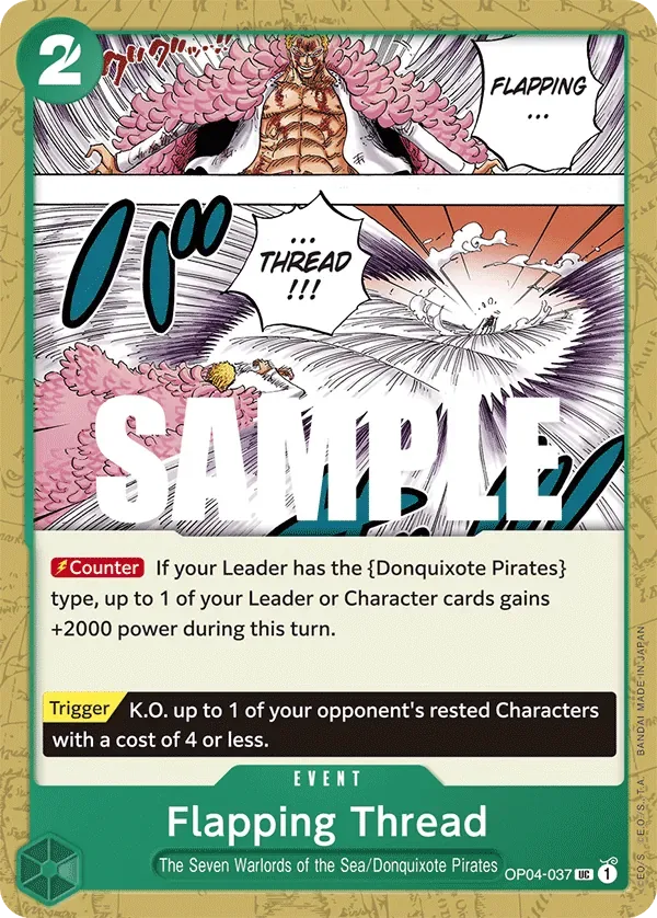 Flapping Thread #OP04-037 Kingdoms of Intrigue One Piece card
